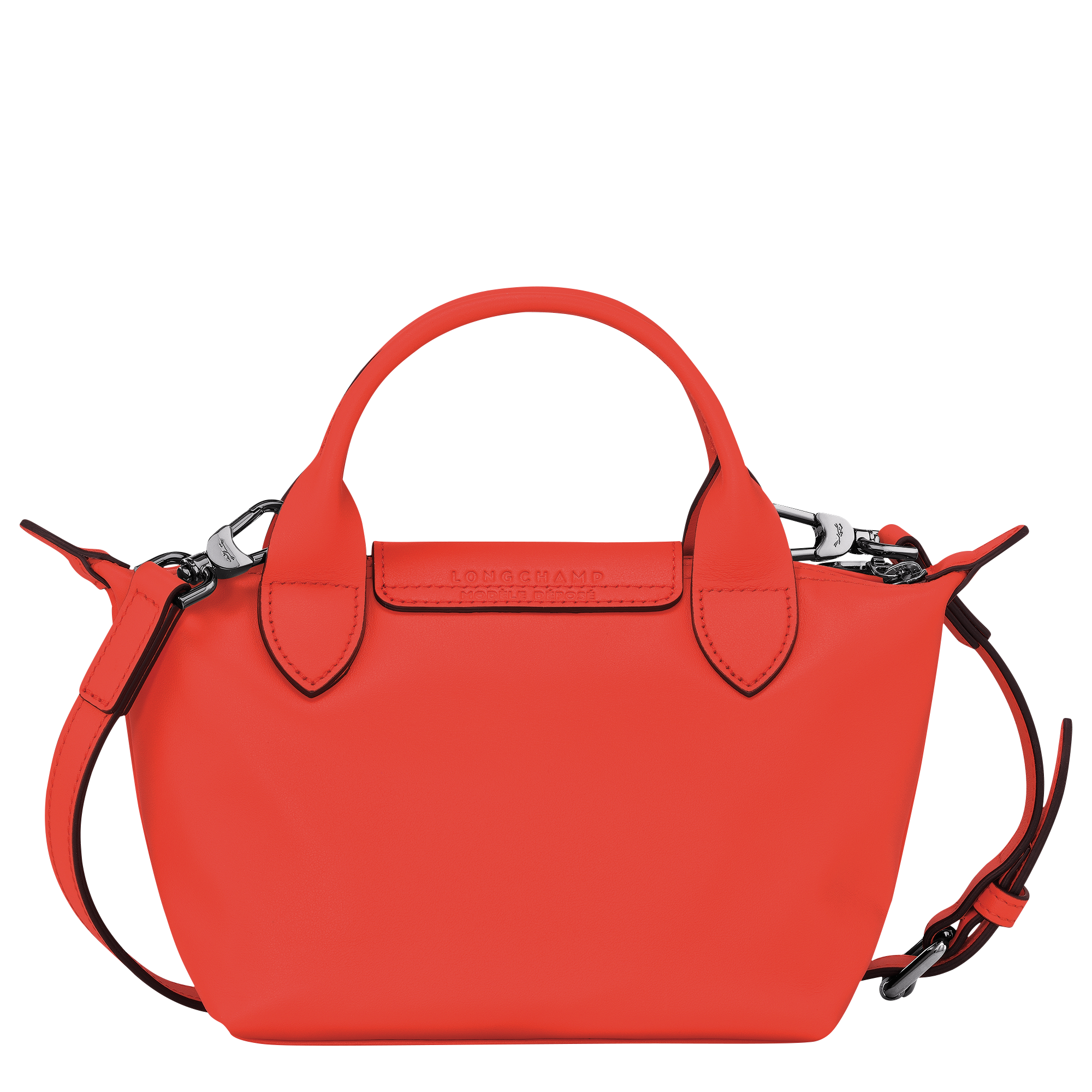 Longchamp Small Le Pliage Cuir Top-Handle Bag