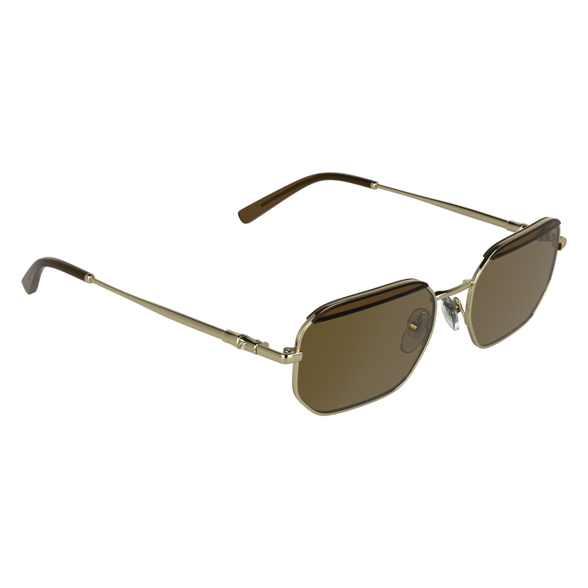 null Occhiali da sole,  Dorato/Marrone