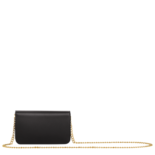 Mademoiselle Longchamp Wallet on chain, Black