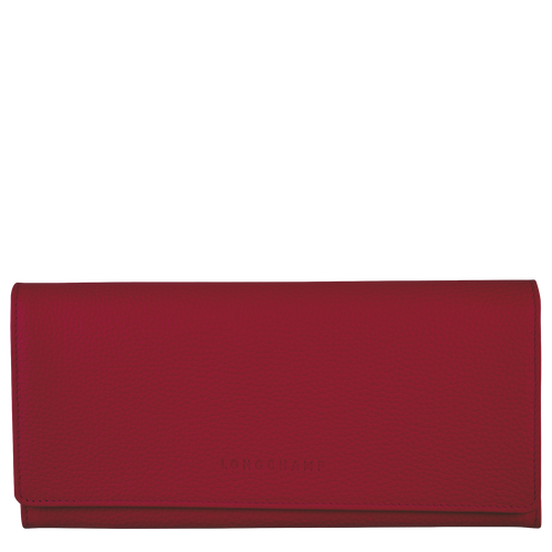 Le Foulonné Long continental wallet, Red