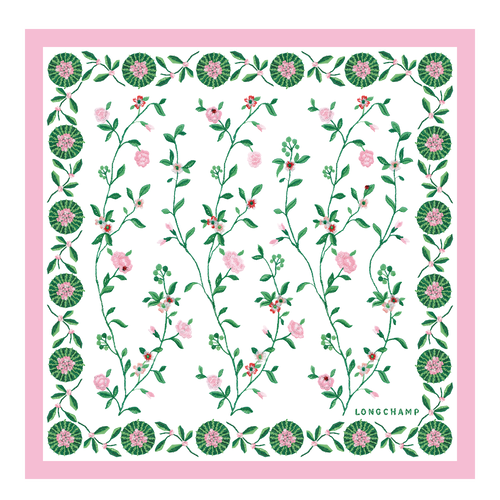 Spring/Summer 2023 Collection Silk scarf 50, Pink