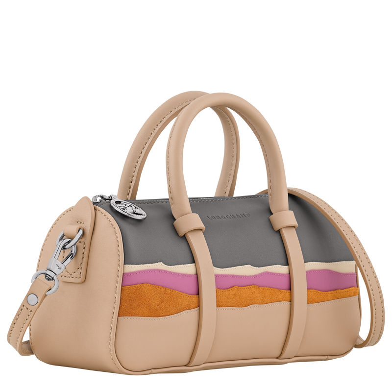 Caroline H&eacute;lain x Longchamp S Handbag , Beige - Leather  - View 3 of 4