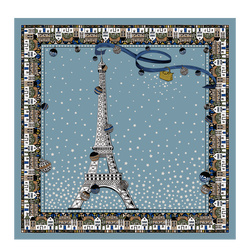 Tour Eiffel Noël - Silk scarf Silk scarf