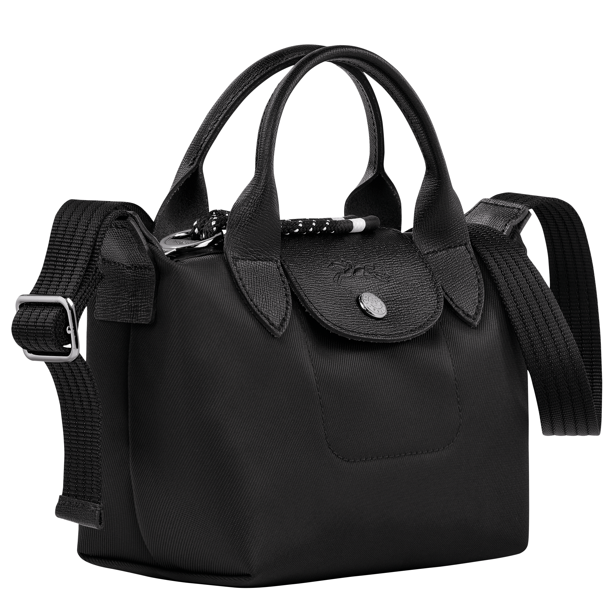 New Longchamp Le Pliage Neo 1500 mini Crossbody/Tote Black Bag