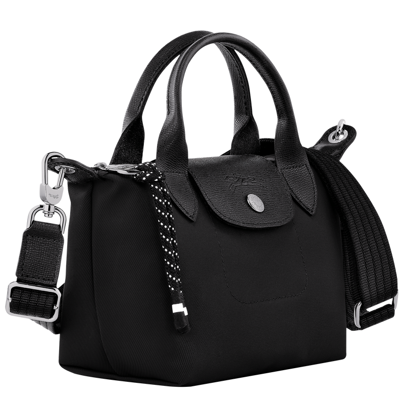Handtasche XS Le Pliage Energy , Recyceltes Canvas - Schwarz  - Ansicht 3 von 4