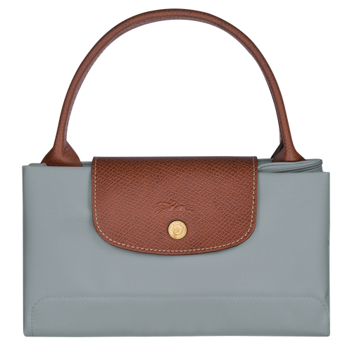 Le Pliage Original Tas met handgreep aan de bovenkant M , Staalgrijs - Gerecycled canvas - Weergave 7 van  7