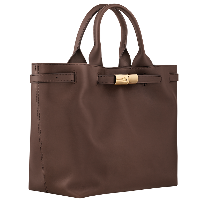 Le Smart L Handbag , Mocha - Leather  - View 3 of 6