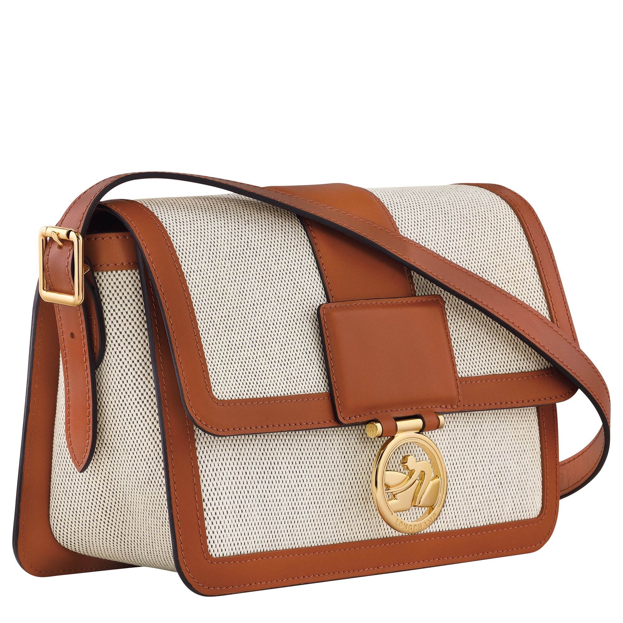 Emnet Foldover Crossbody Bag - Cognac