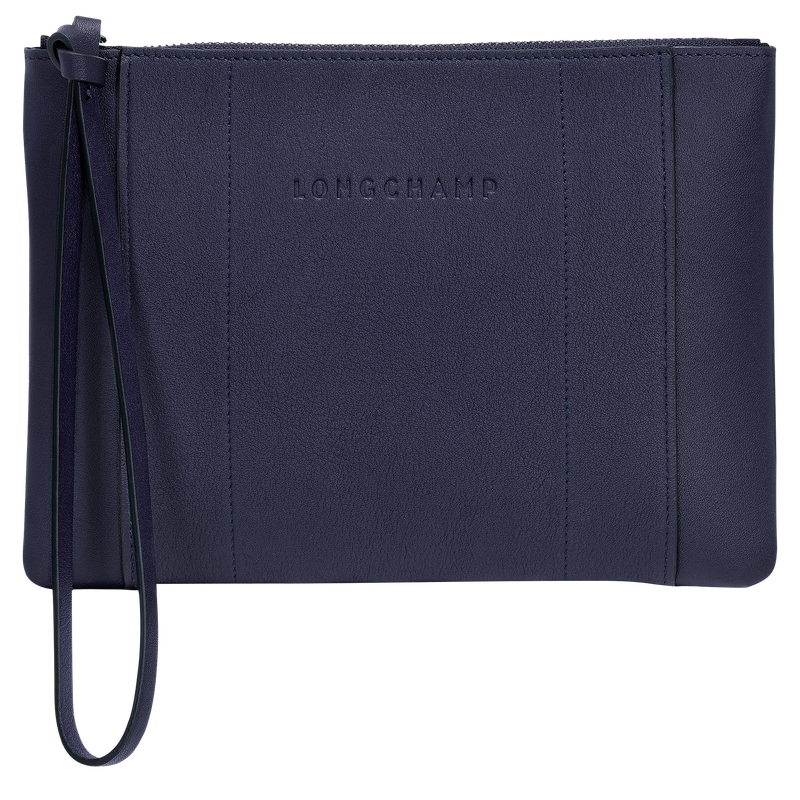 Pochette Longchamp 3D , Cuir - Myrtille  - Vue 1 de 3