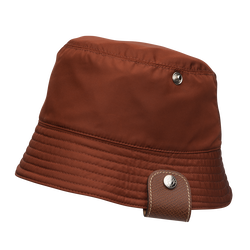 Reversible bucket hat , Chestnut/Tomato - Technical taffeta