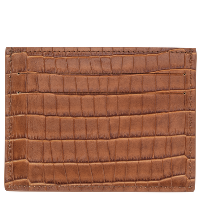 Karten-Etui Longchamp Pocket , Leder - Cashew