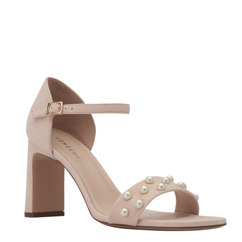 La Baronne Sandalen met hoge hak , Room - Leder  - Weergave 3 van  5