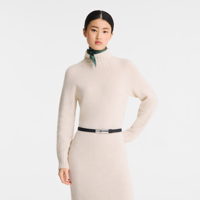 Le Roseau 女士腰帶 , 黑色 - 皮革