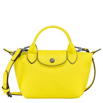 Le Pliage Xtra XS Handbag , Lemon - Leather