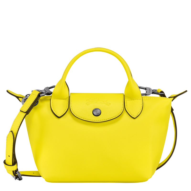 Le Pliage Xtra XS Handbag , Lemon - Leather  - View 1 of  6
