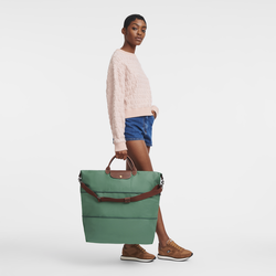Le Pliage Original 可擴展旅行袋 , 鼠尾草綠色 - 再生帆布