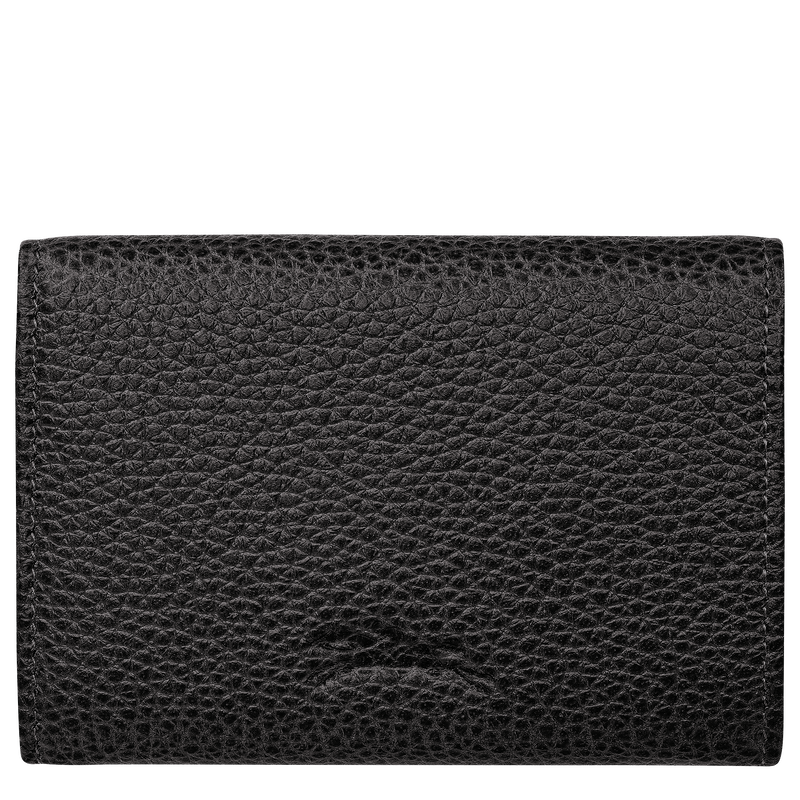 Le Foulonn&eacute; Compact wallet , Black - Leather  - View 2 of  3