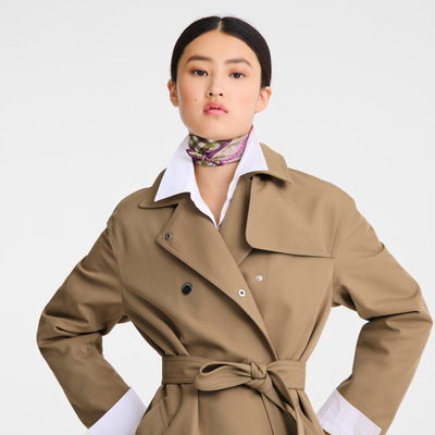 The Bucolic Escapade Silk scarf 50, Artichoke