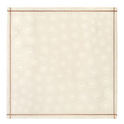 La M&eacute;daille Longchamp Shawl , Ivory - Cotton blend