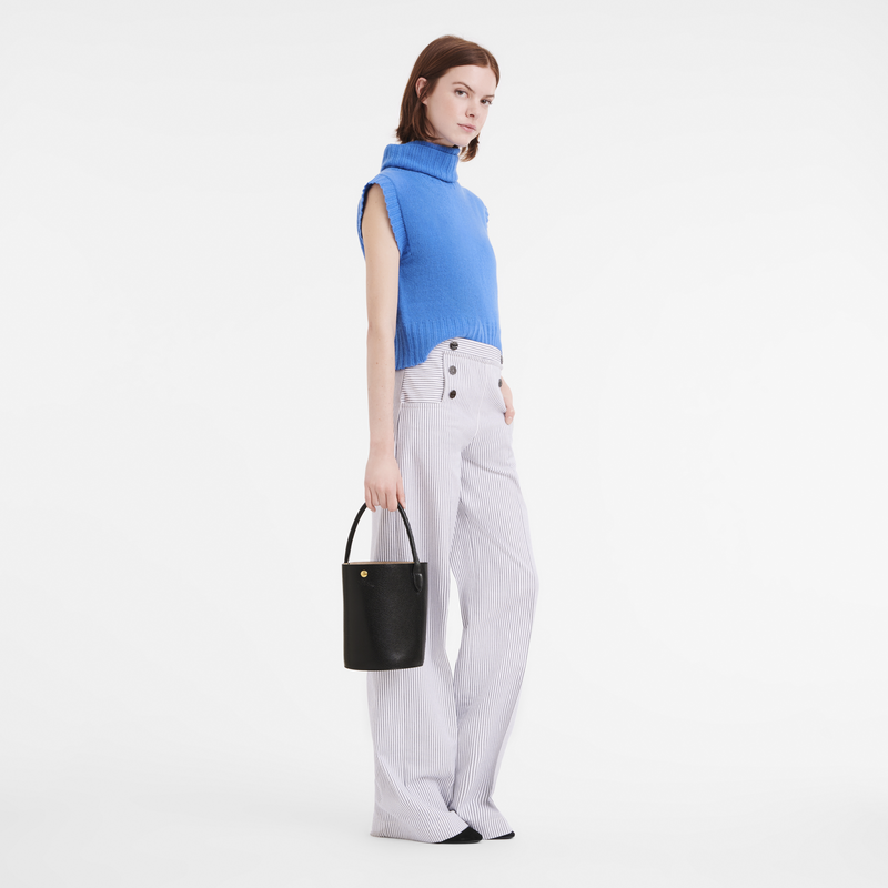 Épure S Bucket bag , Black - Leather  - View 2 of  6