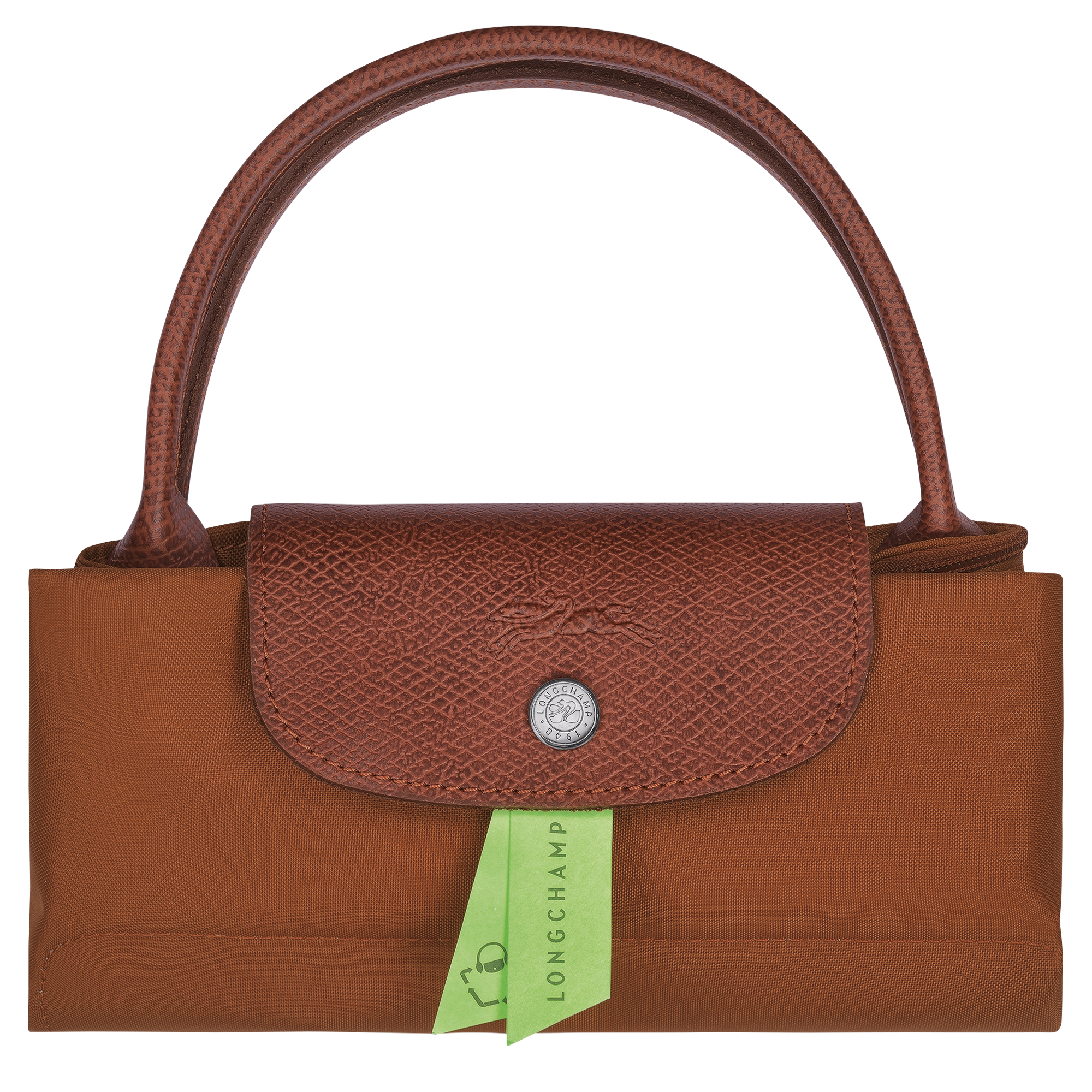 Le Pliage Green Sac à main S, Cognac