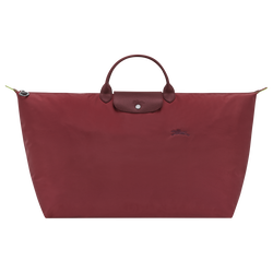 Le Pliage Green XL Travel bag , Pomegranate - Recycled canvas