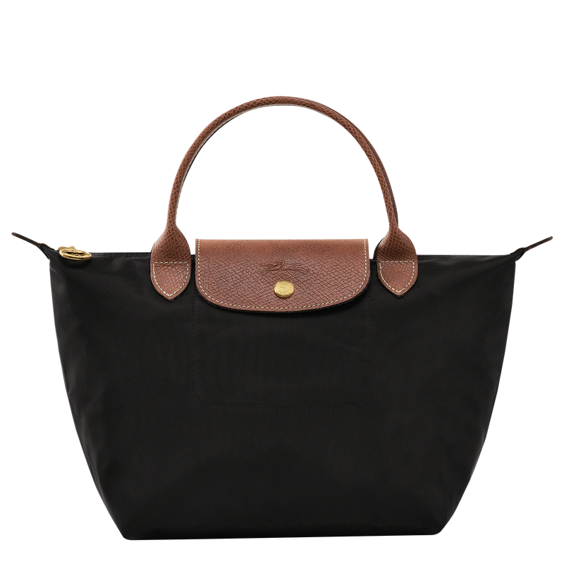 Le Pliage Original Tas met handgreep aan de bovenkant S , Zwart - Gerecycled canvas  - Weergave 1 van  6