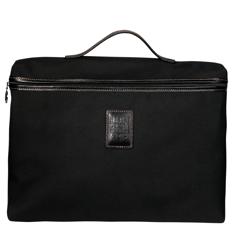Boxford S Briefcase , Black - Recycled canvas  - View 1 of  4