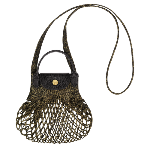 Le Pliage Filet Mesh bag XS, Black/Golden