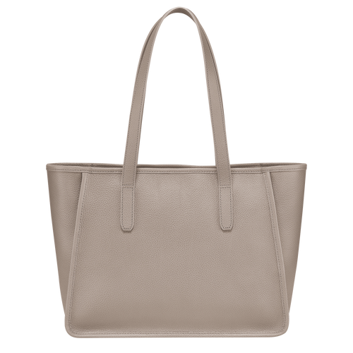 Le Foulonné L Tote bag Turtledove - Leather | Longchamp GB