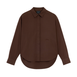 Shirt , Ebony - Cotton poplin