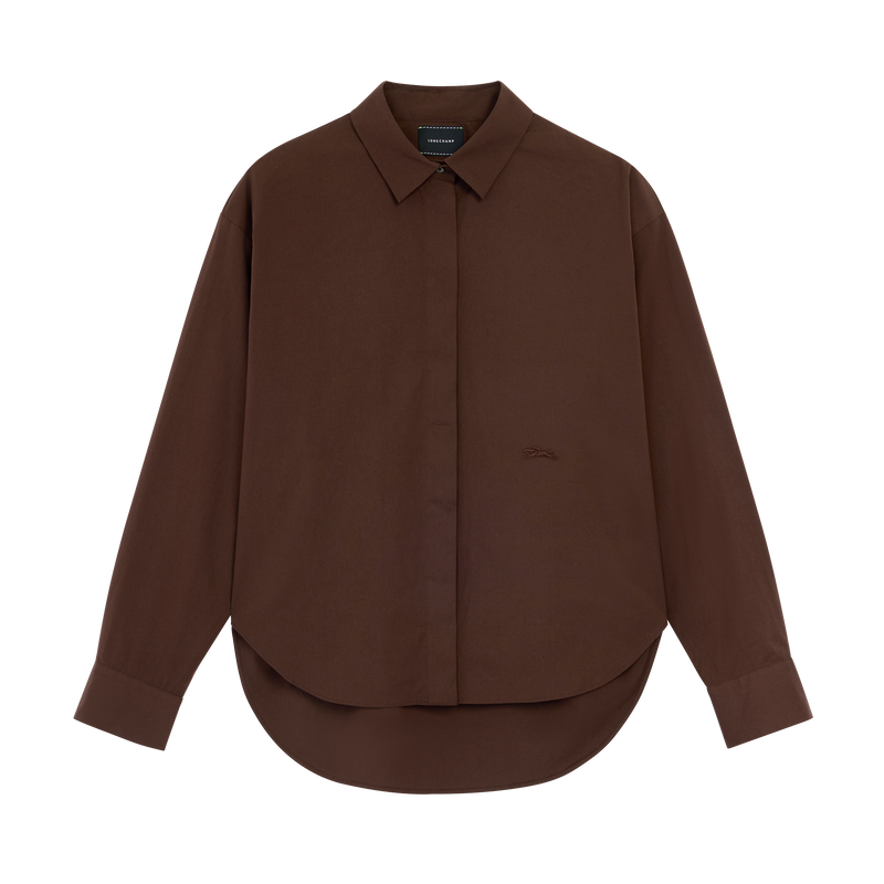 Camisa , Popelina de algod&oacute;n - Ebano  - Vista 1 de 1
