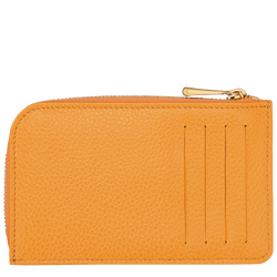 Le Foulonné Card holder , Apricot - Leather