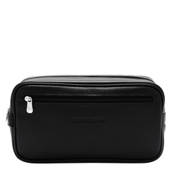 Le Foulonné Toiletry case , Black - Leather