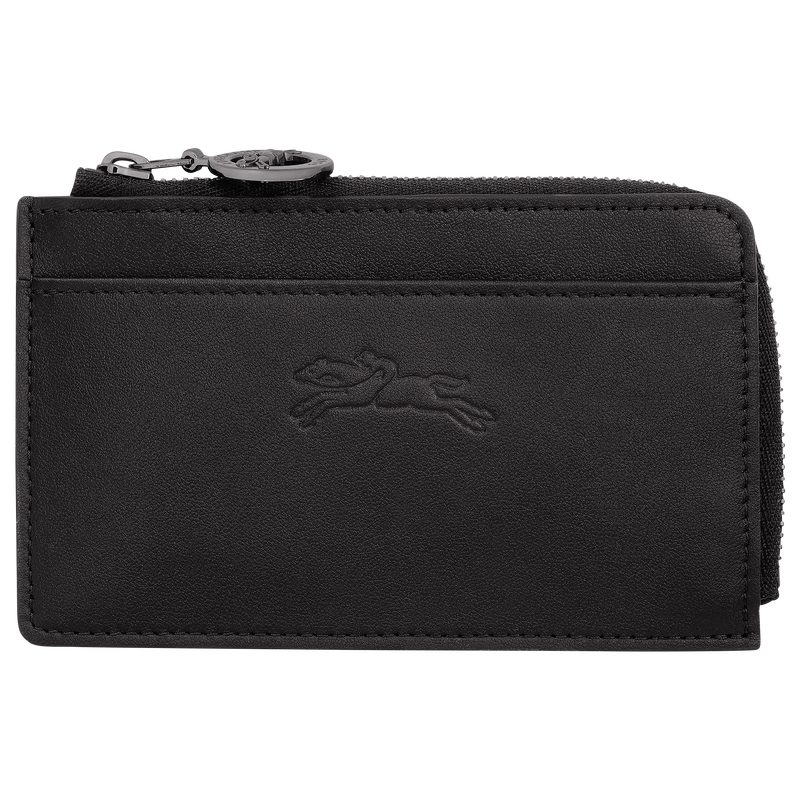 Le Pliage Xtra Card holder , Black - Leather  - View 1 of  2