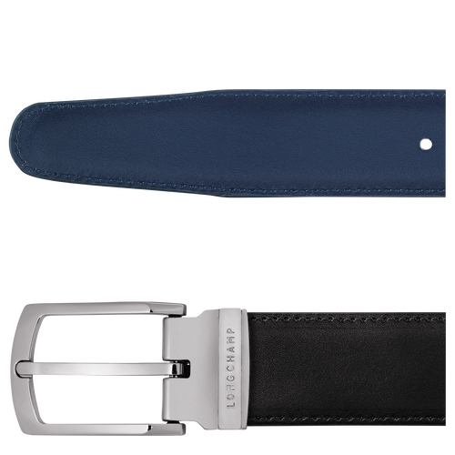 Delta Box Cinturón de hombre , Cuero - Negro/Azul marino - Vista 4 de 5