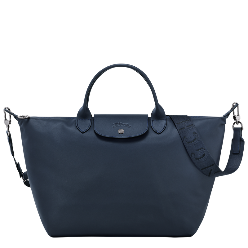 Le Pliage Xtra L Handbag , Navy - Leather  - View 1 of  5