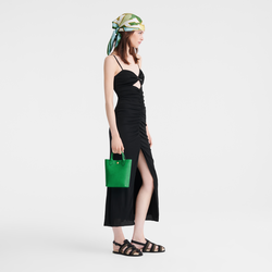 Épure XS Tote bag , Green - Leather
