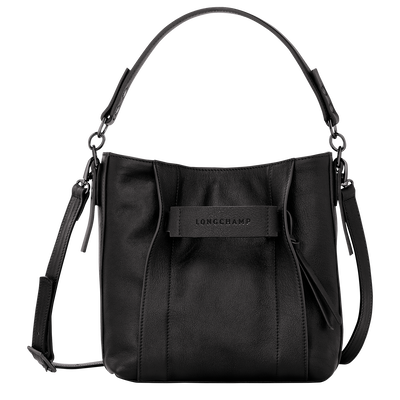 Longchamp 3D Crossbodytas S , Zwart - Leder