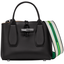 Le Roseau S Handbag , Black - Leather