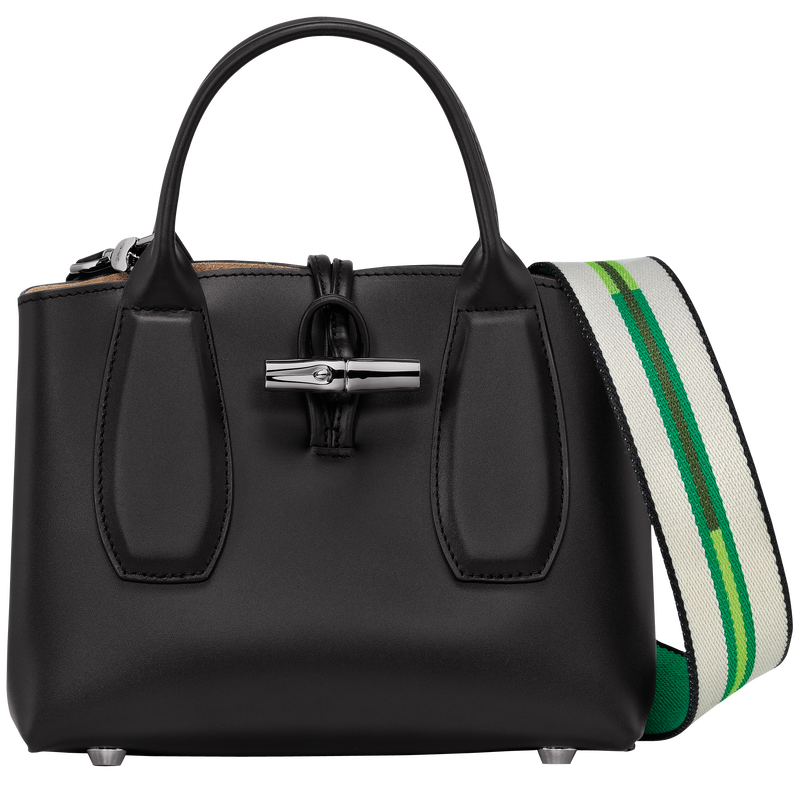 Le Roseau S Handbag , Black - Leather  - View 1 of  7