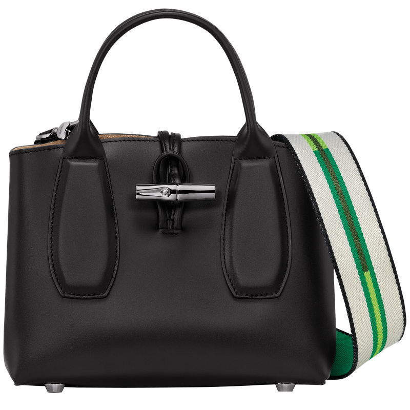 Roseau S Handbag , Black - Leather  - View 1 of 7