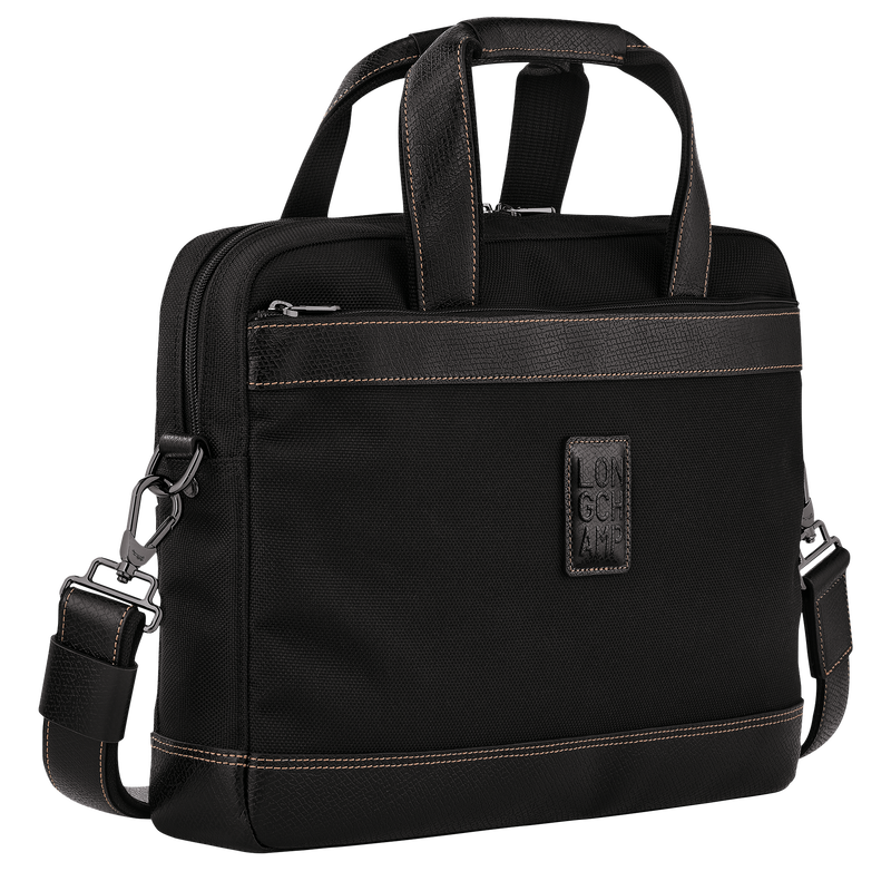 Boxford Aktetas S , Zwart - Gerecycled canvas  - Weergave 3 van  5