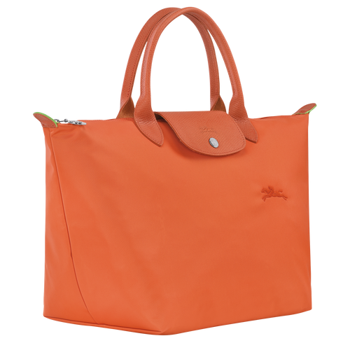 Le Pliage Green M Handbag , Carot - Recycled canvas - View 3 of 6