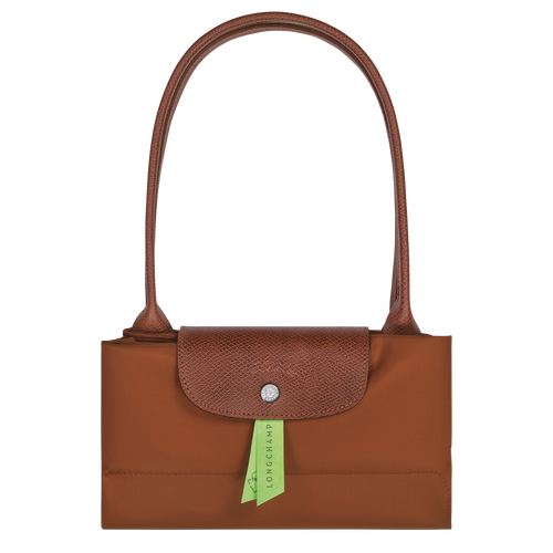Le Pliage Green L Tote bag , Cognac - Recycled canvas - View 6 of 6