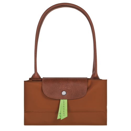 Le Pliage Green L Tote bag , Cognac - Recycled canvas - View 6 of  6