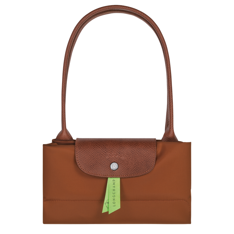 Le Pliage Green L Tote bag , Cognac - Recycled canvas  - View 6 of 6