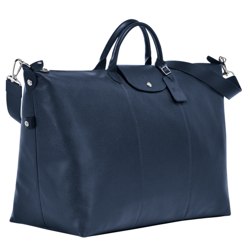 Le Foulonné S Travel bag , Navy - Leather - View 3 of 4