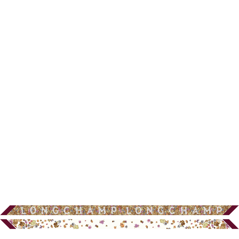 Frise Fleurie Headband , Burgundy - Silk  - View 1 of  1