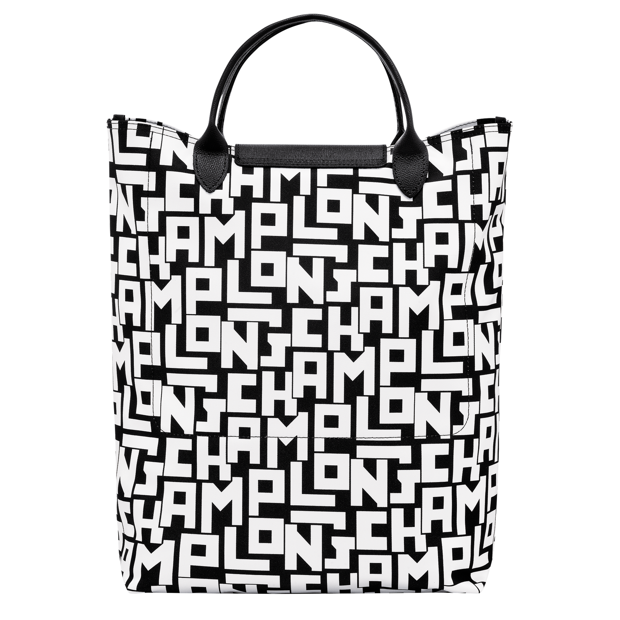 Le Pliage LGP Shopper M, Schwarz/Weiss